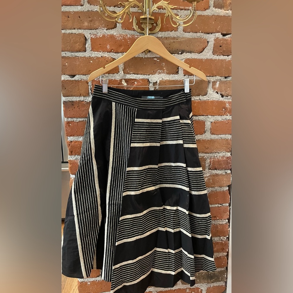 Anthropologie- Eva Franco Midi Linen Skirt